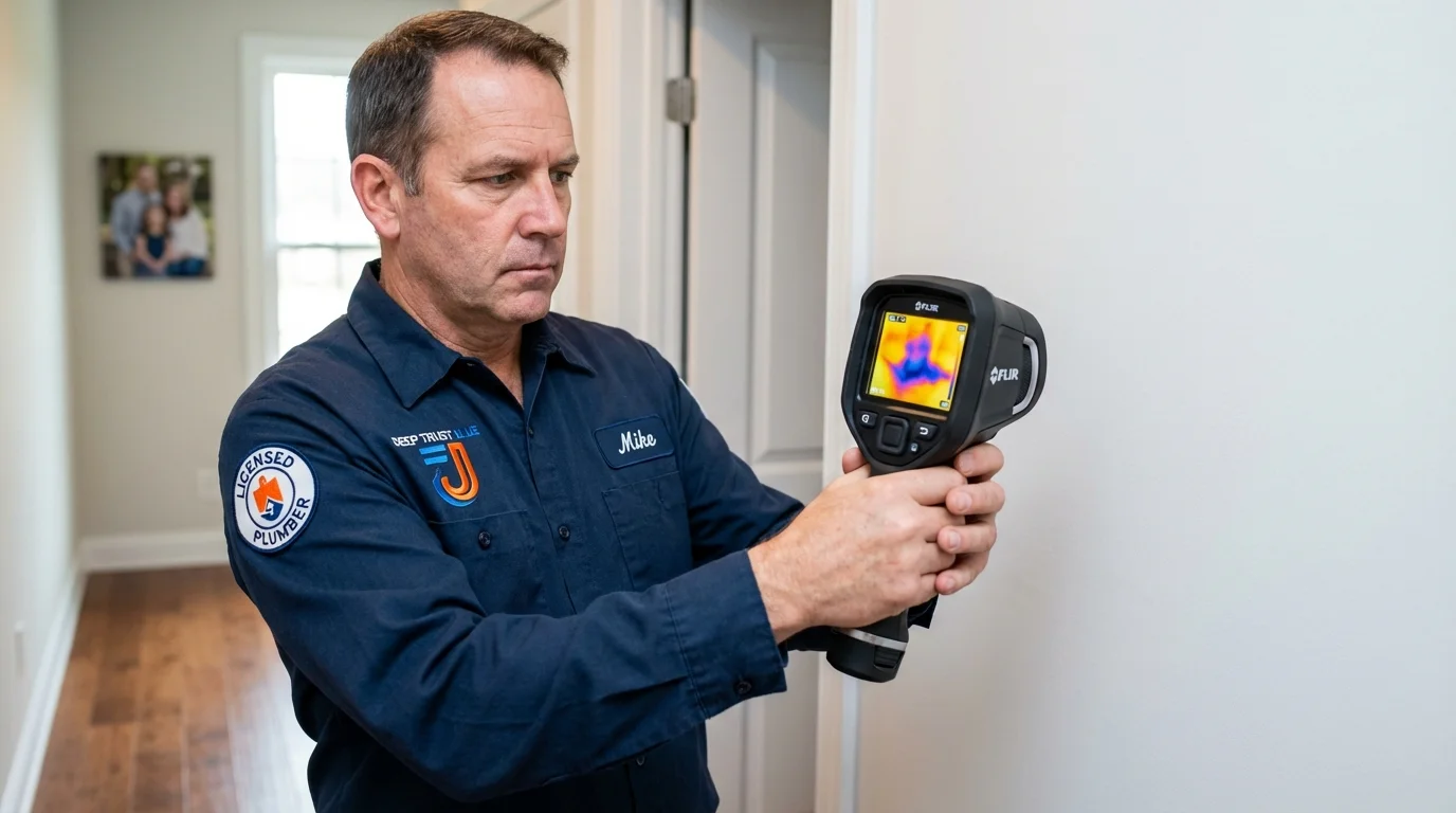 Thermal imaging leak detection by Johns Plumbing LLC in Oak Lawn